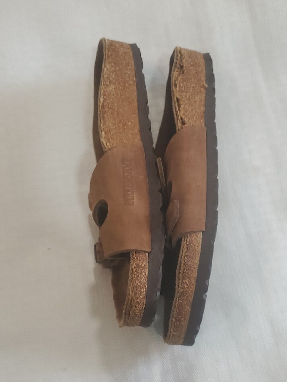 Birkenstock Brown Double Buckle Slide Sandals - Picture 7 of 14